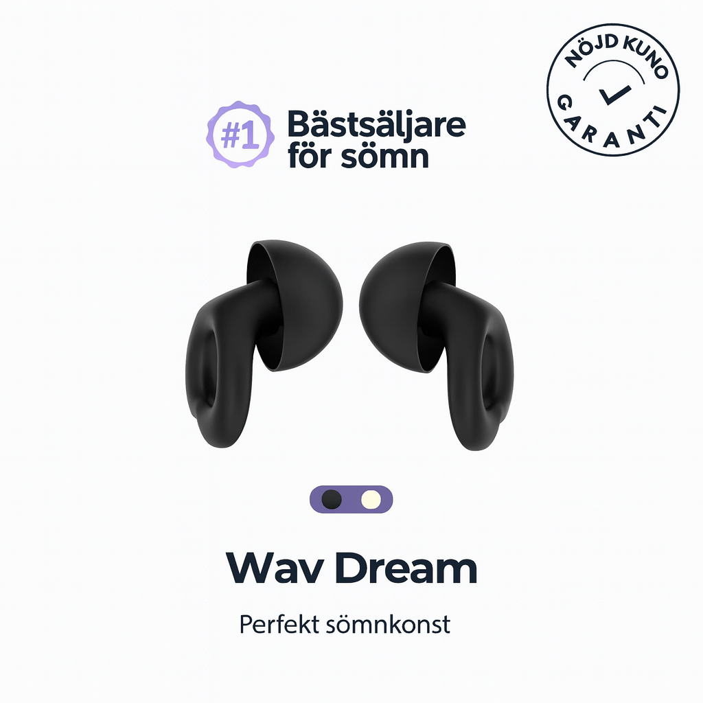 Wav Dream öronproppar + Gratis fodral