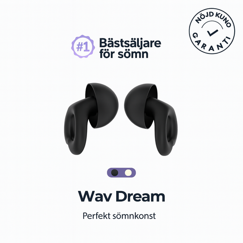 Wav Dream öronproppar + Gratis fodral