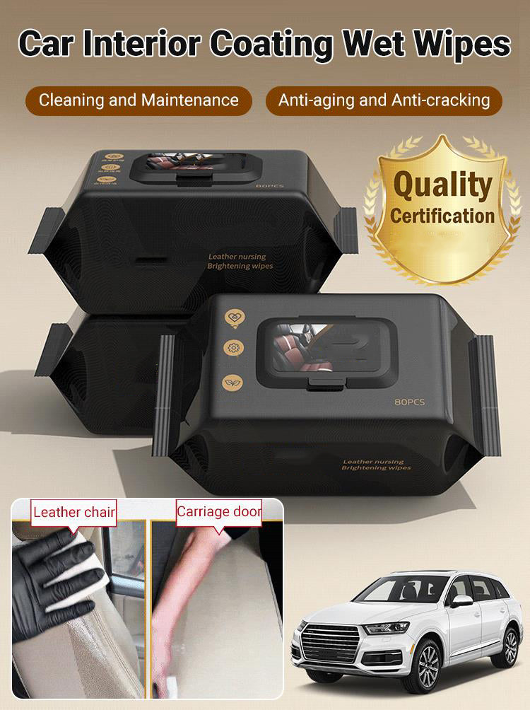 🔥Nowość 2025🔥 Chusteczki nawilżane do czyszczenia wnętrza samochodu