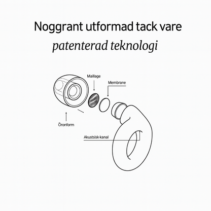 Wav Dream öronproppar + Gratis fodral