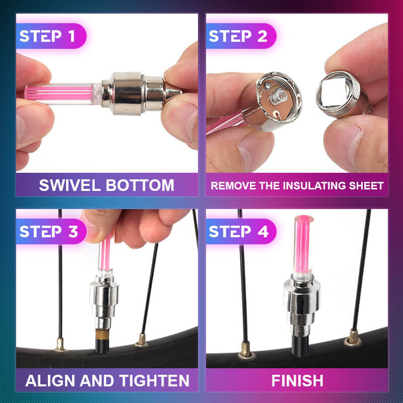 🌈💡Wodoodporne światła LED na koła