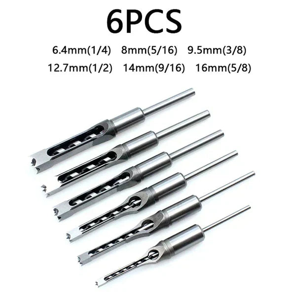 ⚙️Wiertła do otworów kwadratowych - zestawy wierteł do drewna