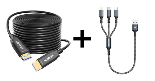 Kit connexion : Câble HDMI + Câble téléphone USB