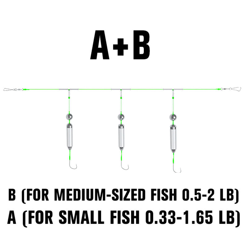 🔥3-hakowy zestaw do połowów dennych z zabezpieczeniem przed dryfowaniem