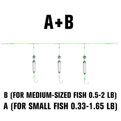 🔥3-hakowy zestaw do połowów dennych z zabezpieczeniem przed dryfowaniem