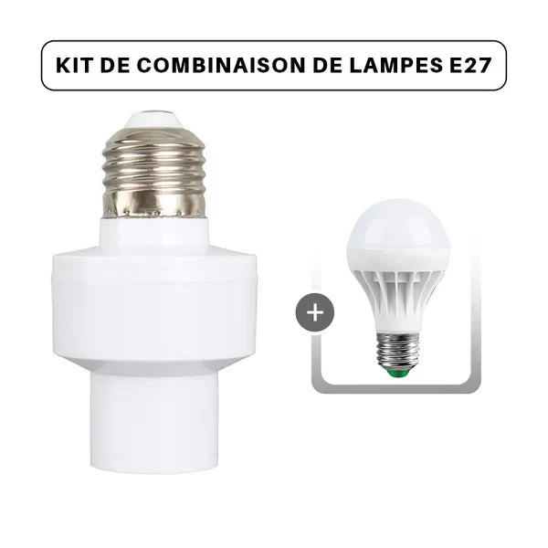 💡Gniazdo światła z czujnikiem ruchu E27 - ✨Spraw, by zwykłe żarówki również stały się inteligentne!