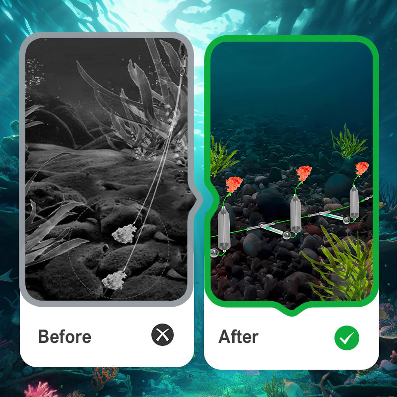 🔥3-hakowy zestaw do połowów dennych z zabezpieczeniem przed dryfowaniem