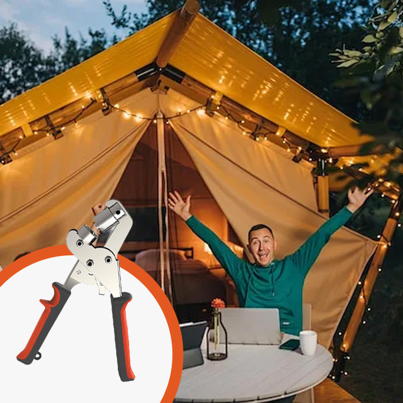 🔥Wytrzymałe ręczne szczypce do dziurkowania z przelotkami