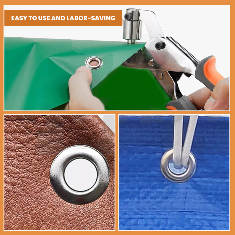 🔥Wytrzymałe ręczne szczypce do dziurkowania z przelotkami