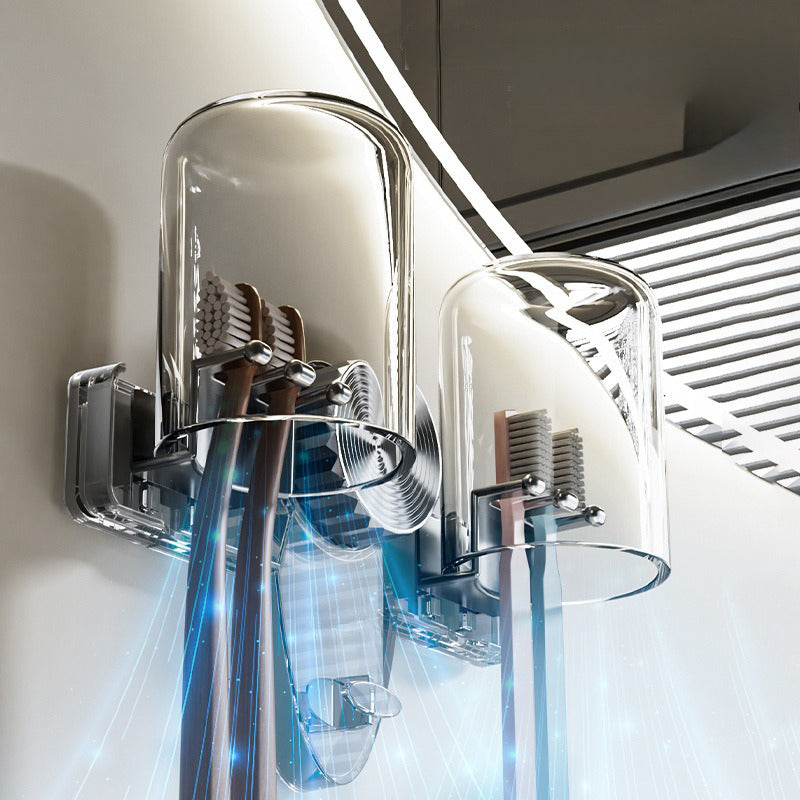 4-pozycyjny stojak na szczoteczki do zębów z przyssawką próżniową