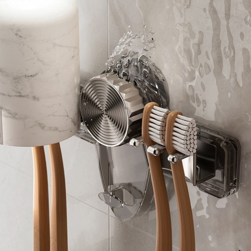 4-pozycyjny stojak na szczoteczki do zębów z przyssawką próżniową