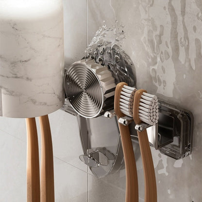 4-pozycyjny stojak na szczoteczki do zębów z przyssawką próżniową