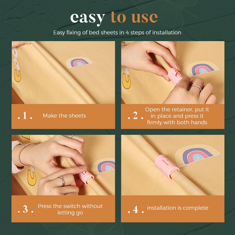 💥2025 Nowe uchwyty do prześcieradeł, zatrzaski do prześcieradeł, klipsy