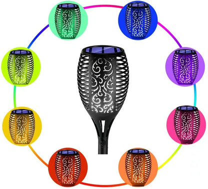 Zewnętrzne latarnie ogrodowe z lampami solarnymi