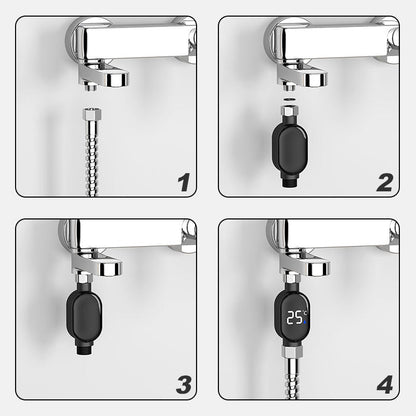 Wodoodporny wyświetlacz LED Termometr prysznicowy w stopniach Celsjusza