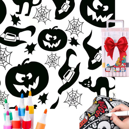 Ręcznie robiony koc do kolorowania (z wodoodpornymi pisakami do kolorowania)