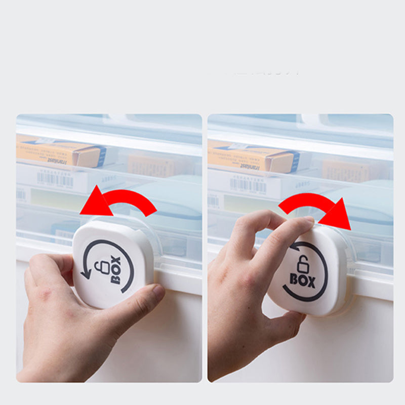 Domowe Wielopoziomowe Pudełko na Leki o Dużej Pojemności🩺