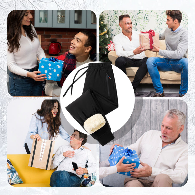 Wygodne i ciepłe🔥🎁Wygodne męskie spodnie wodoodporne i wiatroodporne z pluszową podszewką