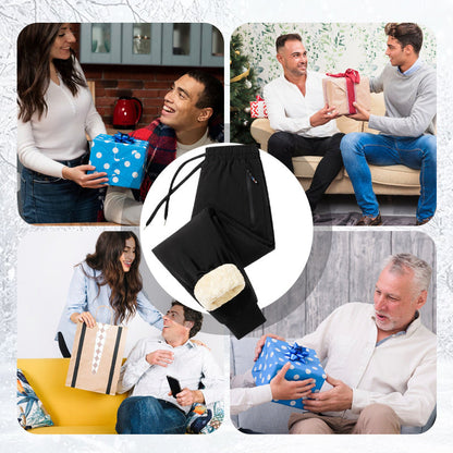 Wygodne i ciepłe🔥🎁Wygodne męskie spodnie wodoodporne i wiatroodporne z pluszową podszewką