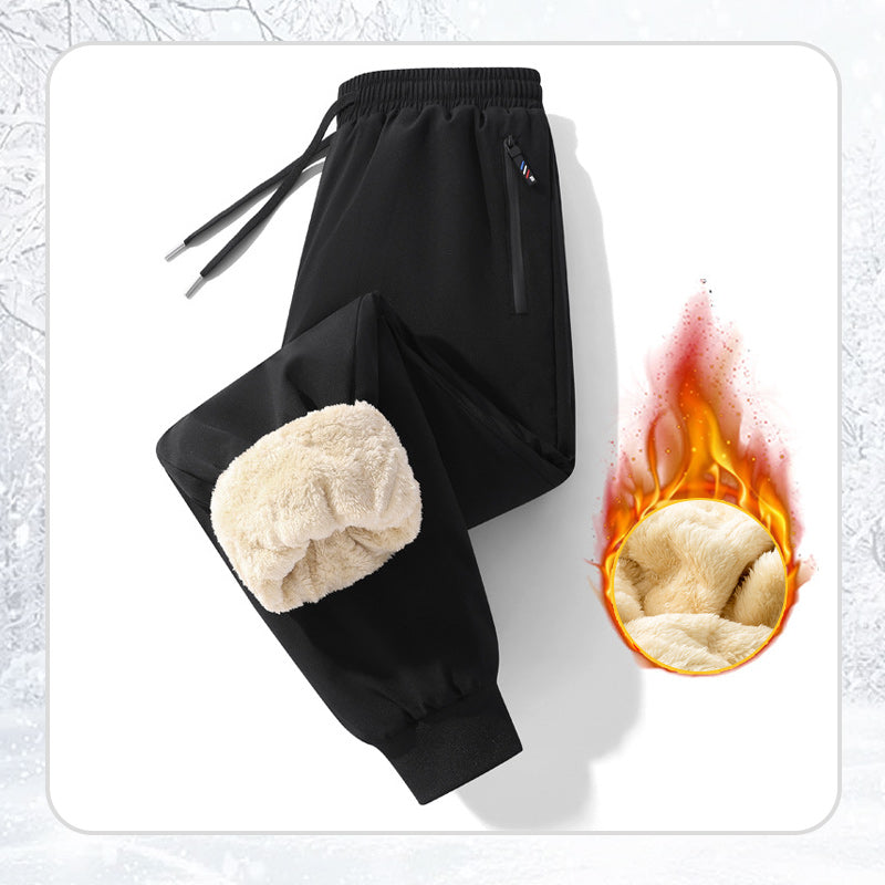 Wygodne i ciepłe🔥🎁Wygodne męskie spodnie wodoodporne i wiatroodporne z pluszową podszewką