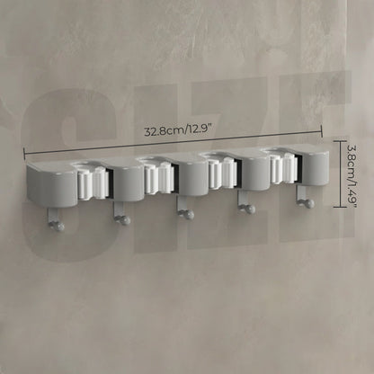 Wieszak ścienny na mopa i miotłę