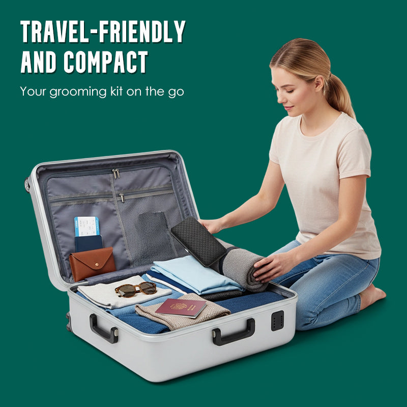 Zestawy do manicure ze stali nierdzewnej z etui z PU