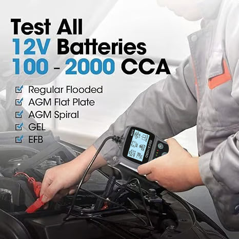 💥BT100 Tester pro autobaterie 12 V zátěžový tester